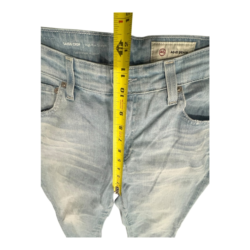 AG Adriano Goldschmied Saige Crop High Rise Straight, Size 28 - Picture 4 of 16